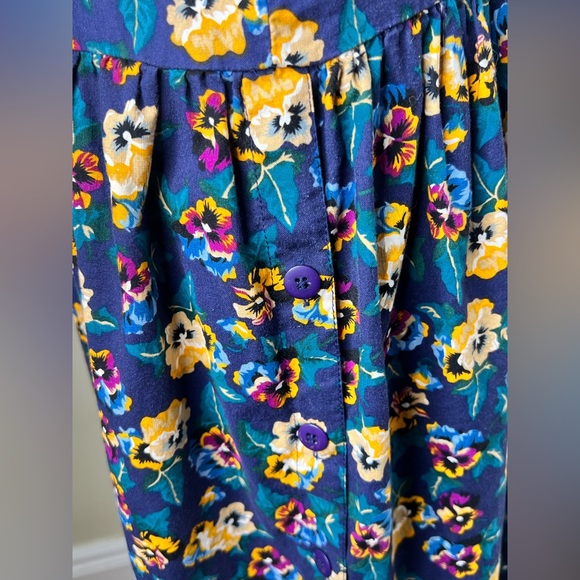 VTG Honors Target Floral Romper Dress Cotton 90s Midi - Picture 6 of 10